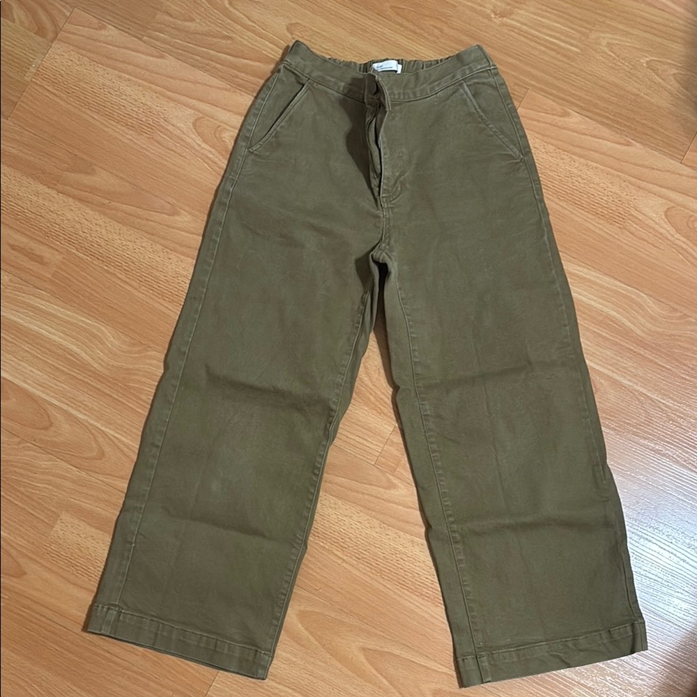 OAK + FORT Green Chinos Relaxed Fit
